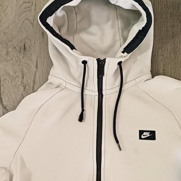 ✓Nike Cream Zip Up Hoodie (Medium) - Picture 2 of 6